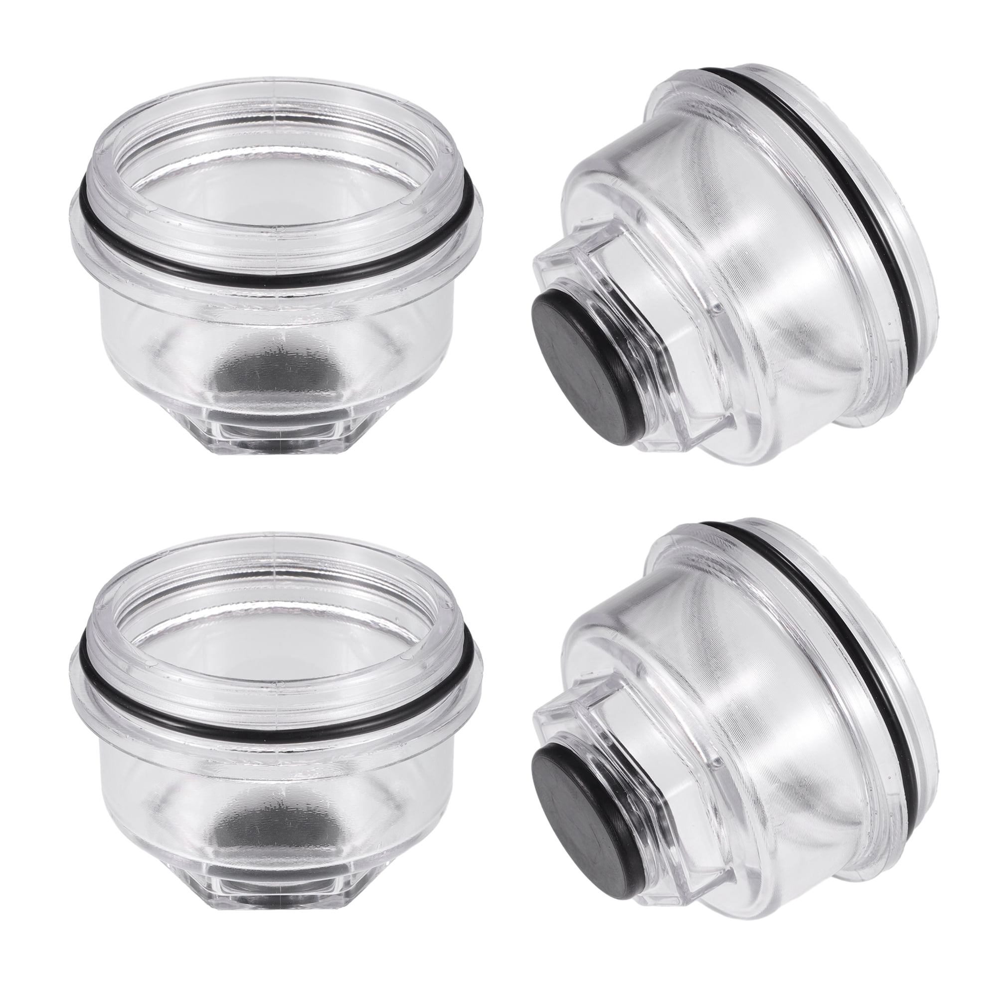 Unique Bargains 3.75 Inch Trailer Oil Cap Kit for AL/KO 10000 or 12000 Oil Clear 4Pcs