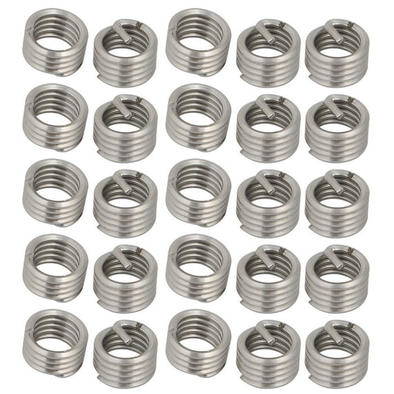 Unique Bargains 3/8"-16x0.375" 304 Stainless Steel Helical Coil Wire Thread Insert 25pcs