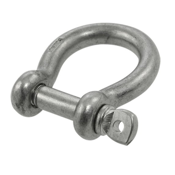 Unique Bargains 3/8' 304 Stainless Steel Clevis Bow Shackle with Screw Pin for Rigging 1 Pack