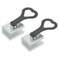 thumbnail image 1 of Unique Bargains 3/8' Aluminum Alloy Window Locks Sliding Door Security Stopper with Key, Silver 2 Set, 1 of 5