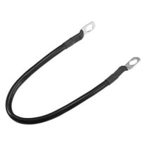 1 Pcs 3/8" Lugs 1ft Cable Length Universal Battery Inverter Cable - Car 6 AWG Gauge Battery Cables Durable - Pure Copper Rubber Black