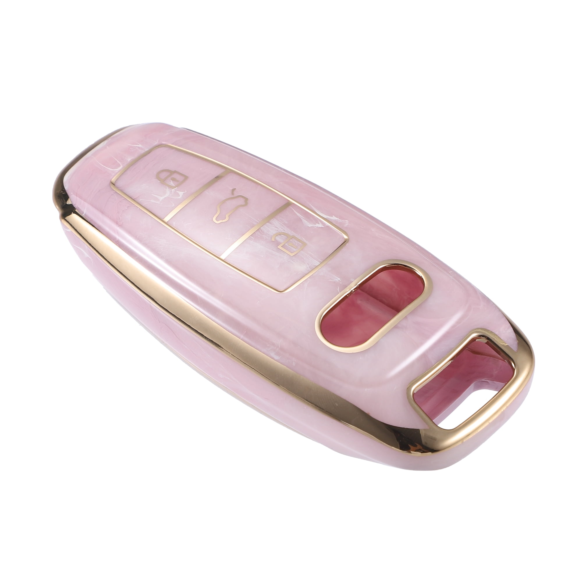 Unique Bargains 3 Button Key Fob Cover for Audi Q7 2020 2021 for Audi A6 Q8 TPU Pink Remote Keyless Smart Key Fob Case Walmart