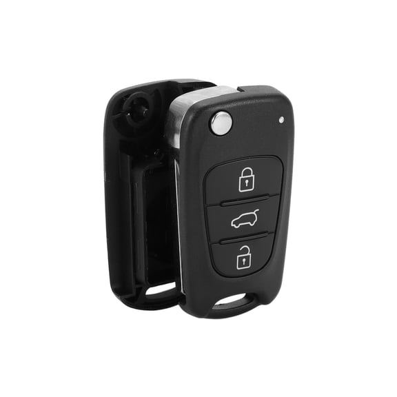 Unique Bargains 3 Button Key fob Shell Case for Kia Rio 2011 Black