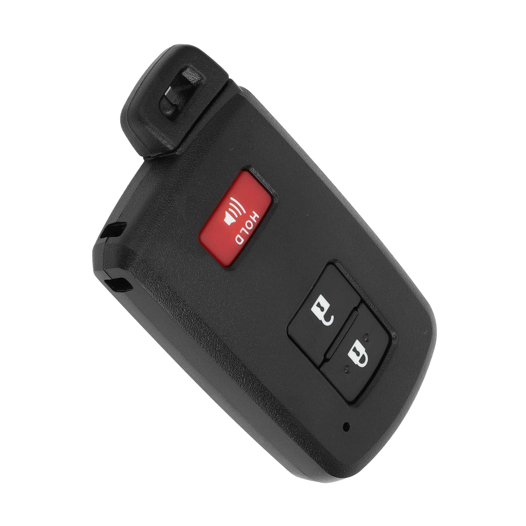 2-Pack Toyota Tacoma Remote Key Fob Shell Replacement Case – 3-Button, Black, By Remotez4less