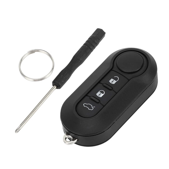 Unique Bargains 3 Buttons Keyless Entry Remote Key Fob Key Shell Case for Fiat 500