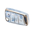 thumbnail image 1 of Unique Bargains 3 Buttons Remote Key Fob Case Cover Compatible for Volkswagen Golf 7 Polo TPU Blue Remote Key Protector, 1 of 6