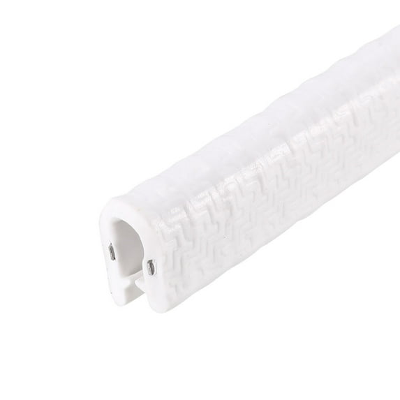 Unique Bargains Edge Trim U Seal Black Plastic U Channel Edge Protector Fits 1/64'' - 1/16'' Edge 3 Feet Long White 1/32"- 3/32"