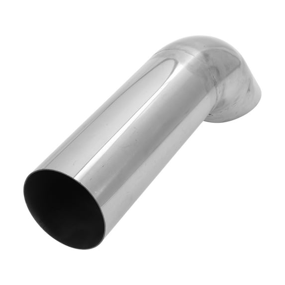 Unique Bargains 3" ID Inlet Turn Down Exhaust Tip T304 Stainless Steel Surface Polishing Mandrel Bend Elbow Tube 12" Overall Length Suitalbe for 3" OD Tailpipes