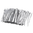 thumbnail image 1 of Unique Bargains 3-Inches Metallic Twist Ties for Bags Silver 2000pcs, 1 of 4