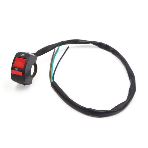 Unique Bargains 3 Lines Headlight Dual Flash Warning Light ON OFF Button Switch for Motorcycle