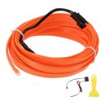thumbnail image 1 of Unique Bargains 3 Meter EL Wire Cable LED Glow String Light Car Lighting Strip Flexible Neon Light for Car Decoration Wiring Driver(12v) Orange, 1 of 7