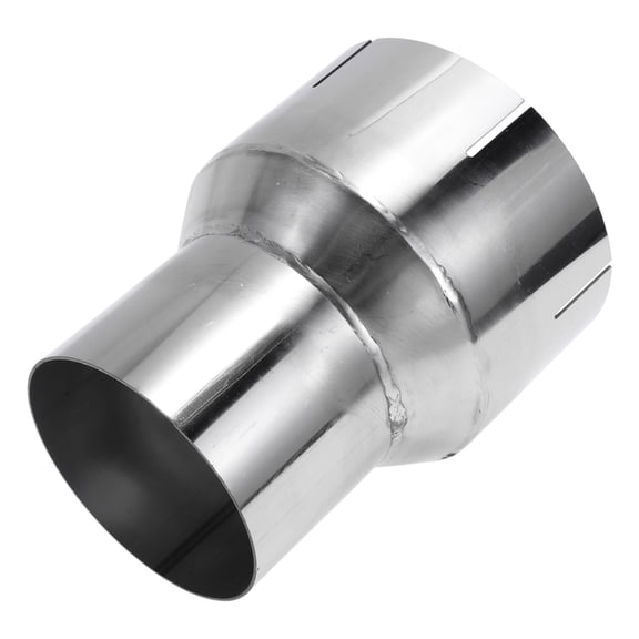 Unique Bargains 3" OD to 4" OD Mandrel Exhaust Bend Elbow Concentric Reducer 201 Stainless Steel Pipe Adapter 5 inch Length Silver Tone