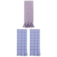 thumbnail image 1 of Unique Bargains 3 Pack Cotton Soft Turkish Bath Towel Purple/Blue 14"x30"/13"x29", 1 of 5