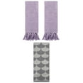 thumbnail image 1 of Unique Bargains 3 Pack Geometric Solid Hand Towel Set Purple/Grey 14"x30"/13"x29", 1 of 5