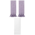 thumbnail image 1 of Unique Bargains 3 Pack Solid Absorbent Soft Cotton Hand Towels 14" x 30" Purple/White, 1 of 5