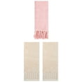thumbnail image 1 of Unique Bargains 3 Pack Solid Cotton Bathroom Hand Towel 14" x 30" Pink/Light Brown, 1 of 5