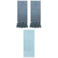 thumbnail image 1 of Unique Bargains 3 Pack Solid Cotton Hand Towel for Bathroom 14" x 30" Blue, 1 of 5