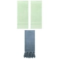 thumbnail image 1 of Unique Bargains 3 Pack Striped Tassels Bathroom Hand Towel 14" x 30" Blue/Green, 1 of 5