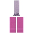 thumbnail image 1 of Unique Bargains 3 Packs Textured Tassels Hand Towel Purple/Dark Pink 14" x 30"/13" x 30", 1 of 5