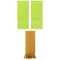 thumbnail image 1 of Unique Bargains 3 Packs Textured Tassels Hand Towel Yellow/Light Green 14" x 30"/13" x 30", 1 of 5