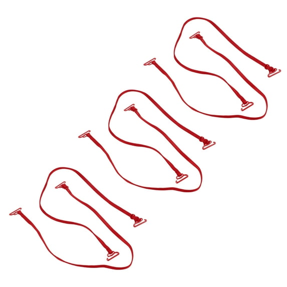 Unique Bargains 3 Pair Fine Shoulder Straps Bra Strap Adjustable Shoulder Belt Elastic Female Bra Straps Red