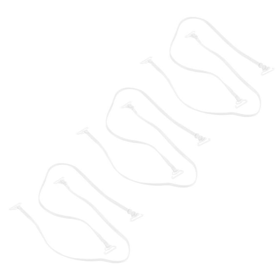 Unique Bargains 3 Pair Fine Shoulder Straps Bra Strap Adjustable Shoulder Belt Elastic Female Bra Straps White
