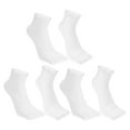 thumbnail image 1 of Unique Bargains 3 Pairs Half Finger Five Toe Socks Unisex Non Slip Daily Fit Finger Socks White, 1 of 7