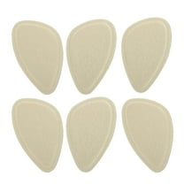 Unique Bargains 3 Pairs Soft Bottom Anti-slip Pointed Head Forefoot Insole Pads Apricot