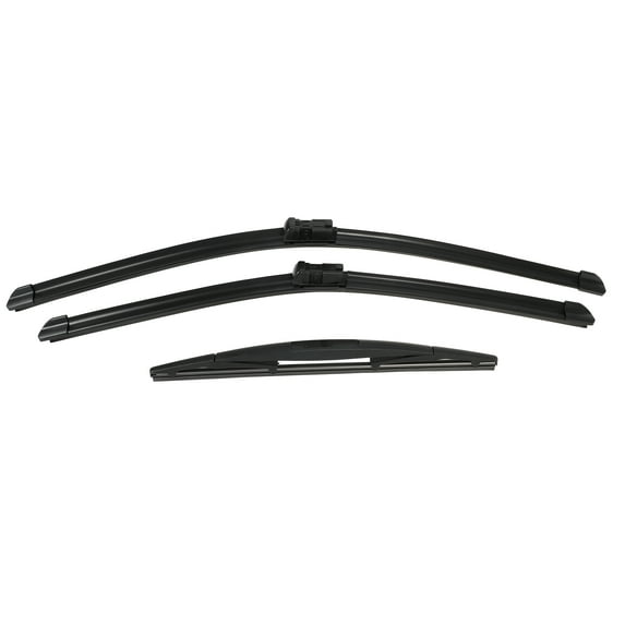 Unique Bargains 3 Pcs 24" 21" 12" Front Rear Windshield Wiper Blade Set Fit for Buick Enclave with Top-Lock Black