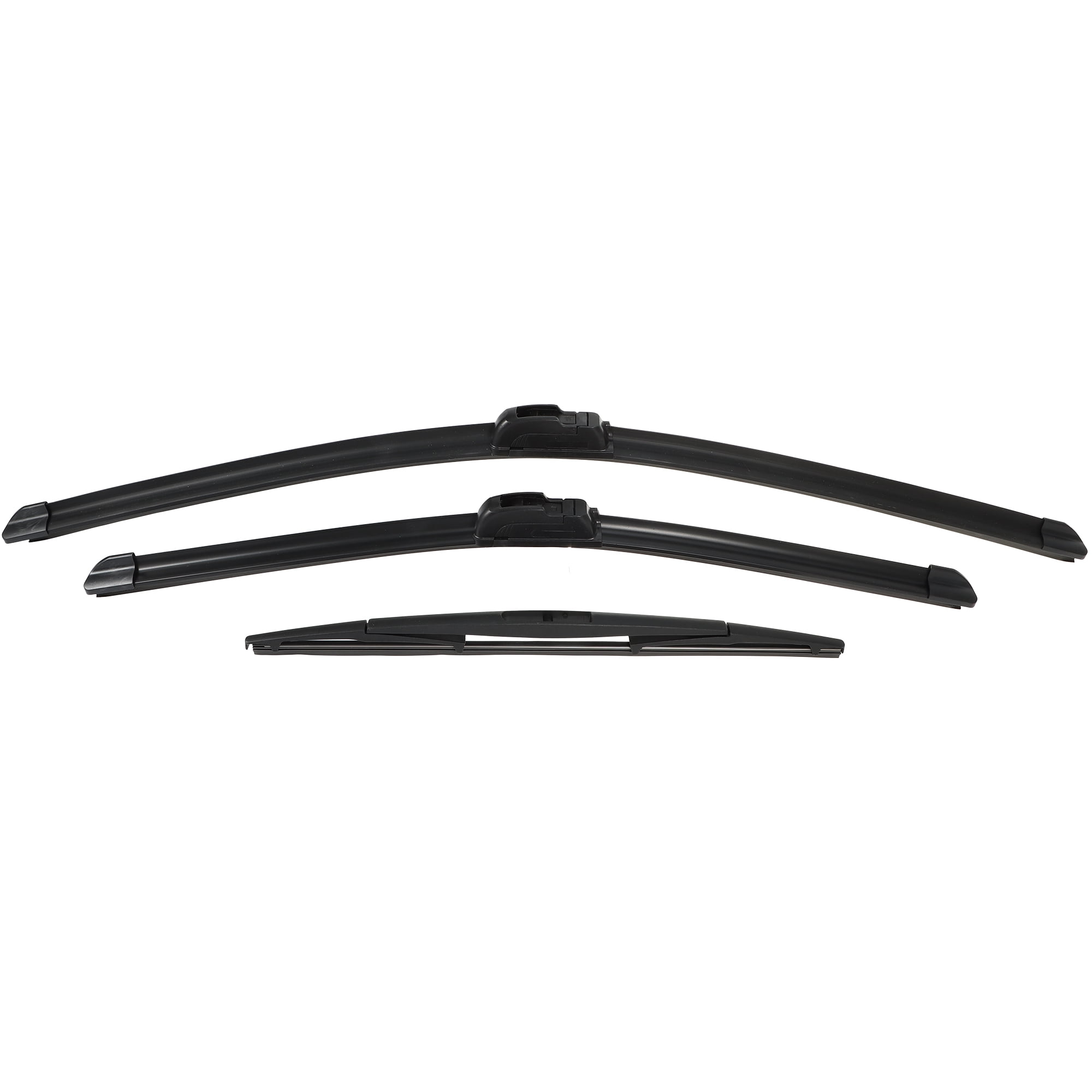 Unique Bargains 3 Pcs 26" 22" 16" Front Rear Windshield Wiper Blade Set Fit for Honda Odyssey with J / U Hook Black