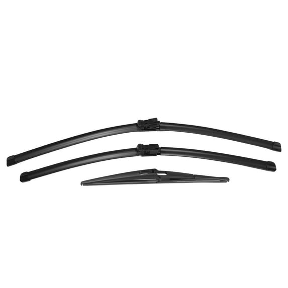 Unique Bargains 3 Pcs 26" 23" 12" Front Rear Windshield Wiper Blade for Mercedes for benz ML GL GLE GLS with Top-Lock Black