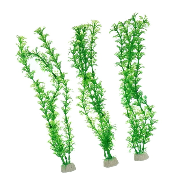 Unique Bargains 3 Pcs Aquarium Plants Decorations Artificial Aquatic