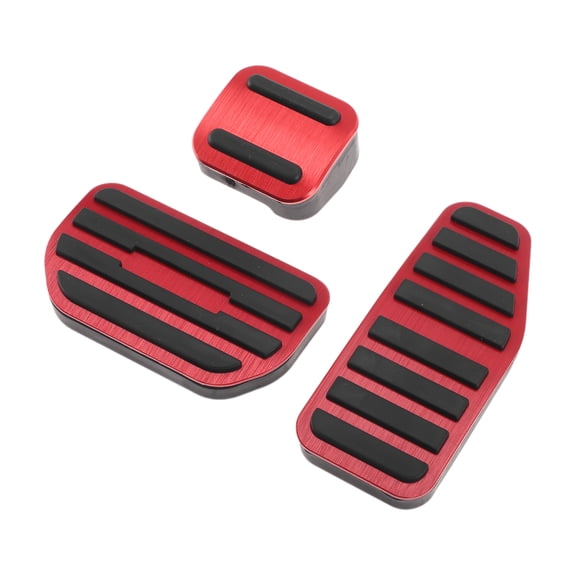 Unique Bargains 3 Pcs Automatic Foot Accelerator Pedal Covers for Suzuki Swift No Mark Red