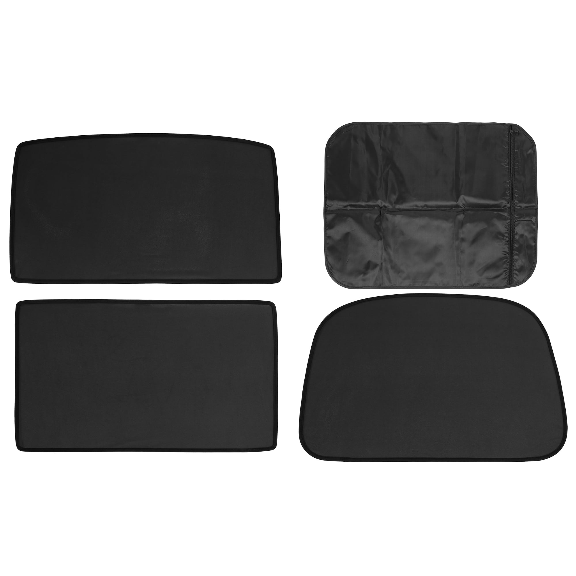 Unique Bargains 3 Pcs Black Glass Roof Sunroof Shade Cover Window Sun