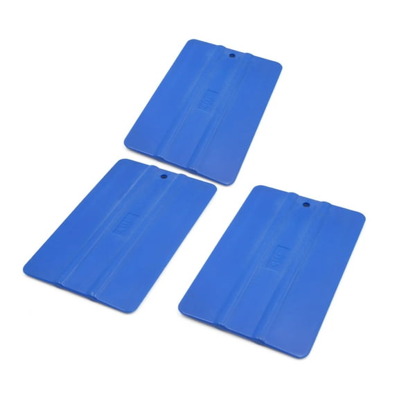 Unique Bargains 3 Pcs Blue Car Vinyl Film Tinting Tools Window Scraper Squeegee Application