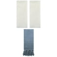 thumbnail image 1 of Unique Bargains 3 Pack Cotton Soft and Absorbent Bathroom Turkish Hand Towels with tassel Blue/Beige 14" x 30"/13" x 29", 1 of 5