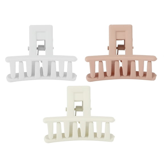 Unique Bargains 3 Pcs Elegant Classic Hair Clips Hairdo Clips for Women 1.77"x1.14"x1.18" Pink