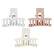 Unique Bargains 3 Pcs Elegant Classic Hair Clips Hairdo Clips for Women 1.77"x1.14"x1.18" Pink
