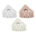 thumbnail image 1 of Unique Bargains 3 Pcs Elegant Triangle Hair Clips Hairdo Clips for Women 1.69"x1.38"x1.10" Pink, 1 of 2