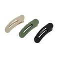 thumbnail image 1 of Unique Bargains 3 Pcs Fashion Hollow-out Hair Clips for Home Black Green, 1 of 5