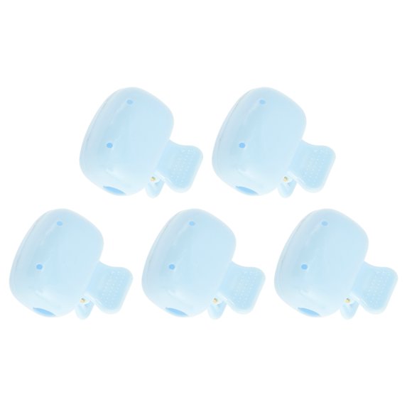 Unique Bargains 3 Pcs Lightweight Fish-Shaped Toothbrush Covers for Travel Plastic 5 Blue