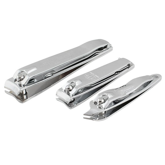 Unique Bargains 3 Pcs Nail Trimmers Set Stainless Steel Nail Cutter for All
