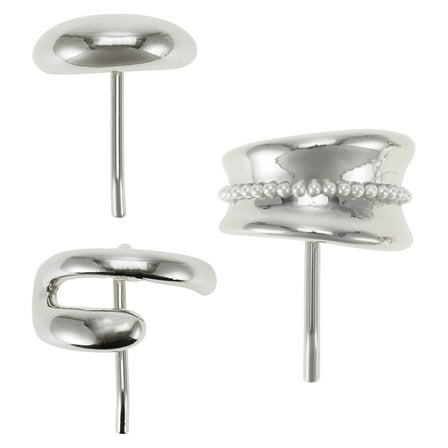 Unique Bargains 3 Pcs Ponytail Buckle Hair Clip Strong Hold Hair Jaw Clips Decorative Barrettes for Women silver tone