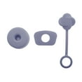 thumbnail image 1 of Unique Bargains 3 Pcs Protective Anti-overflow Straw Cover Cap Silicone Purple, 1 of 5