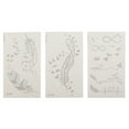 thumbnail image 1 of Unique Bargains 3 Pcs Realistic Fake Tattoos Feathers Pattern Temporary Tatto for Adult Gray, 1 of 5