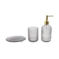 thumbnail image 1 of Unique Bargains 3 Pcs Reusable Dot Bathroom Accessories Kit Black, 1 of 4