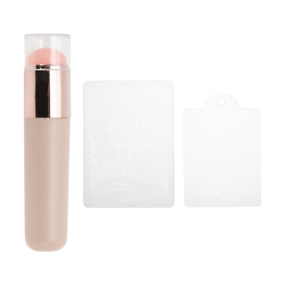 Unique Bargains 3 Pcs Reusable Nail Art Stamp for Nail DIY Orange