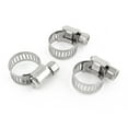 thumbnail image 1 of Unique Bargains 3 Pcs Stainless Steel 6mm to 12mm Hose Pipe Clamps Clips Fastener, 1 of 2