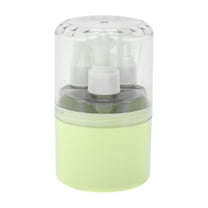 Unique Bargains 3 Pcs Travel Container Set Portable Travel Bottles Set Green
