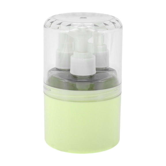 Unique Bargains 3 Pcs Travel Container Set Portable Travel Bottles Set Green